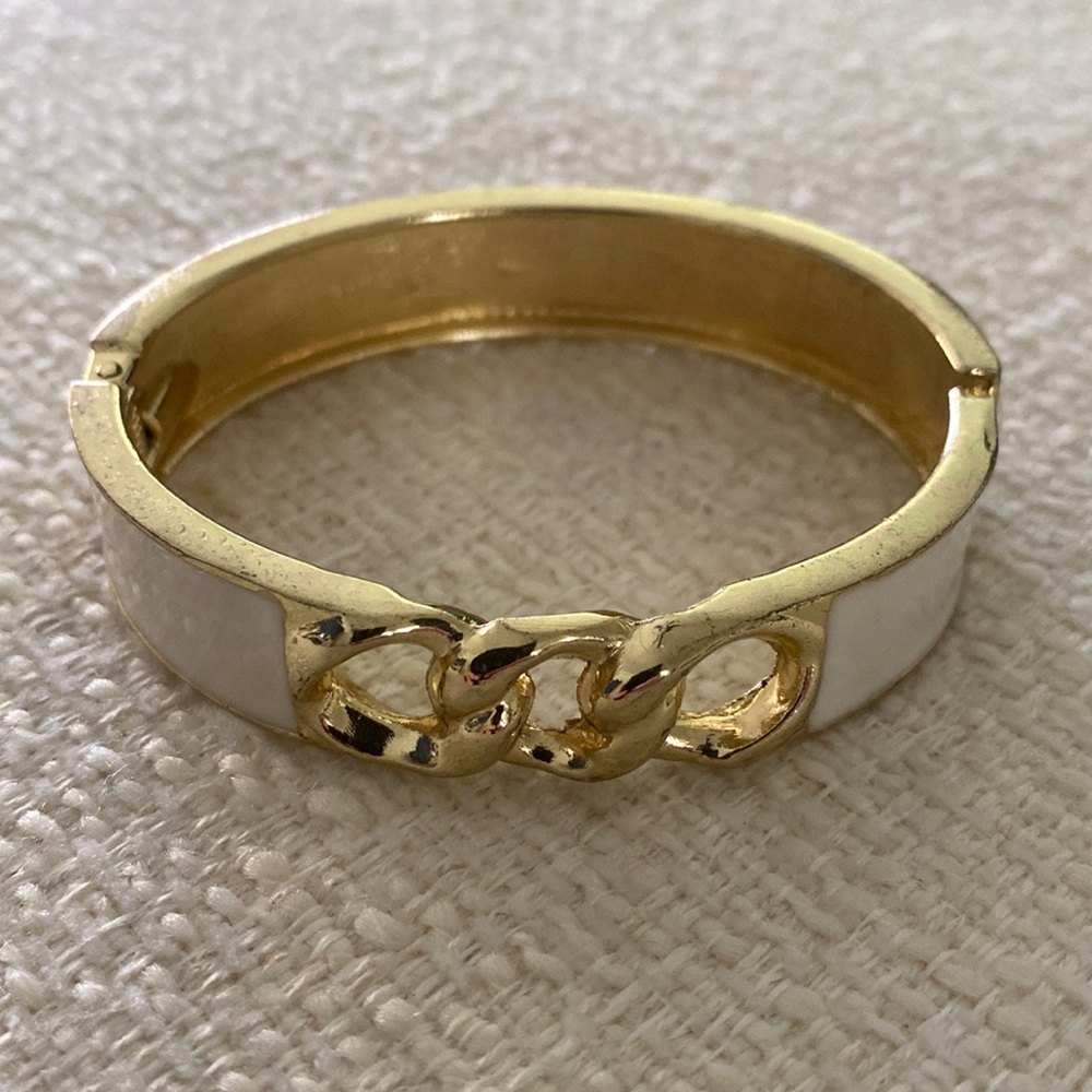 White and Gold Bracelet
